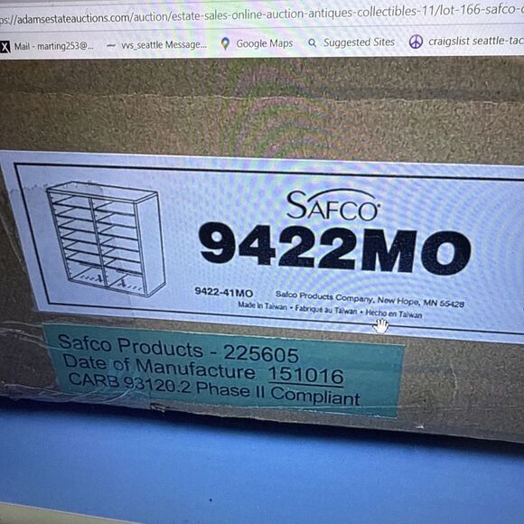 Safco 9422MO Literature Organizer Medium Oak - Picture 2 of 5